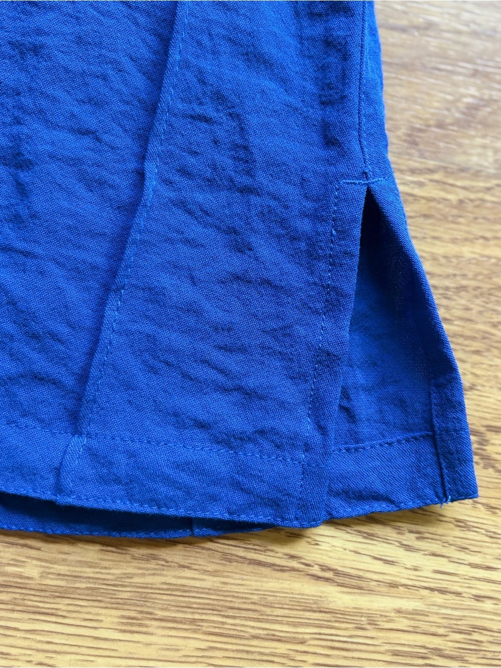 John Mark Cobalt Blue Collared Split V-Neck Tunic Top 3/4 Sleeves Sz M NEW - Picture 6 of 16
